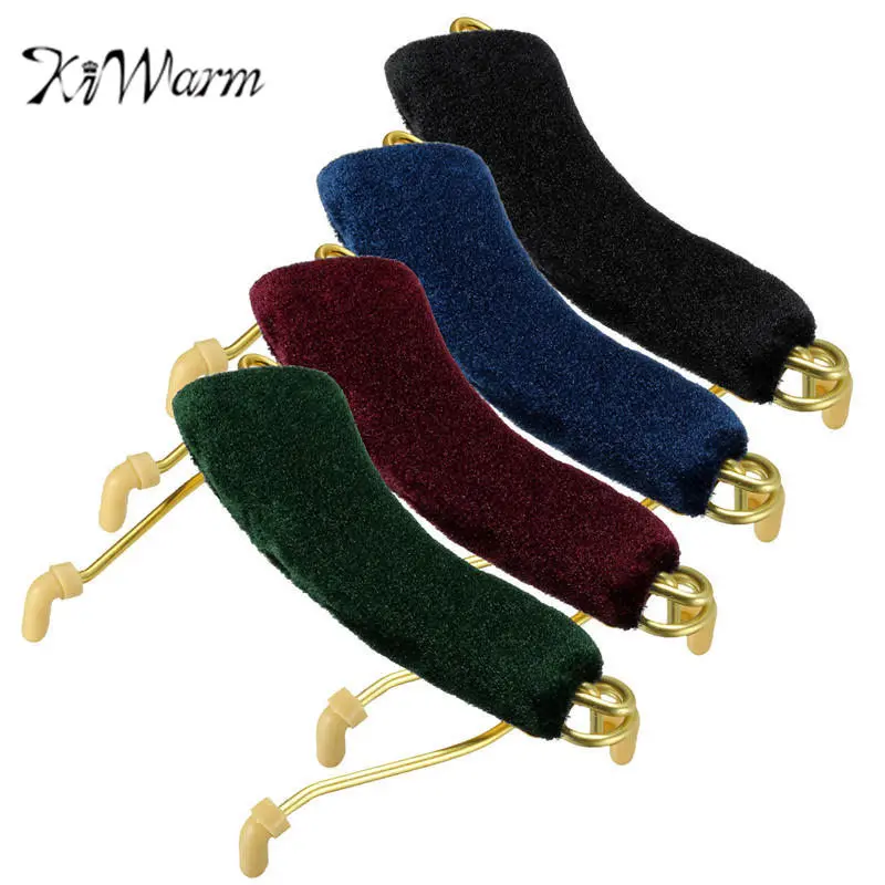 Home Metal Spring Shoulder Rest Pad Holder Support Brown Music