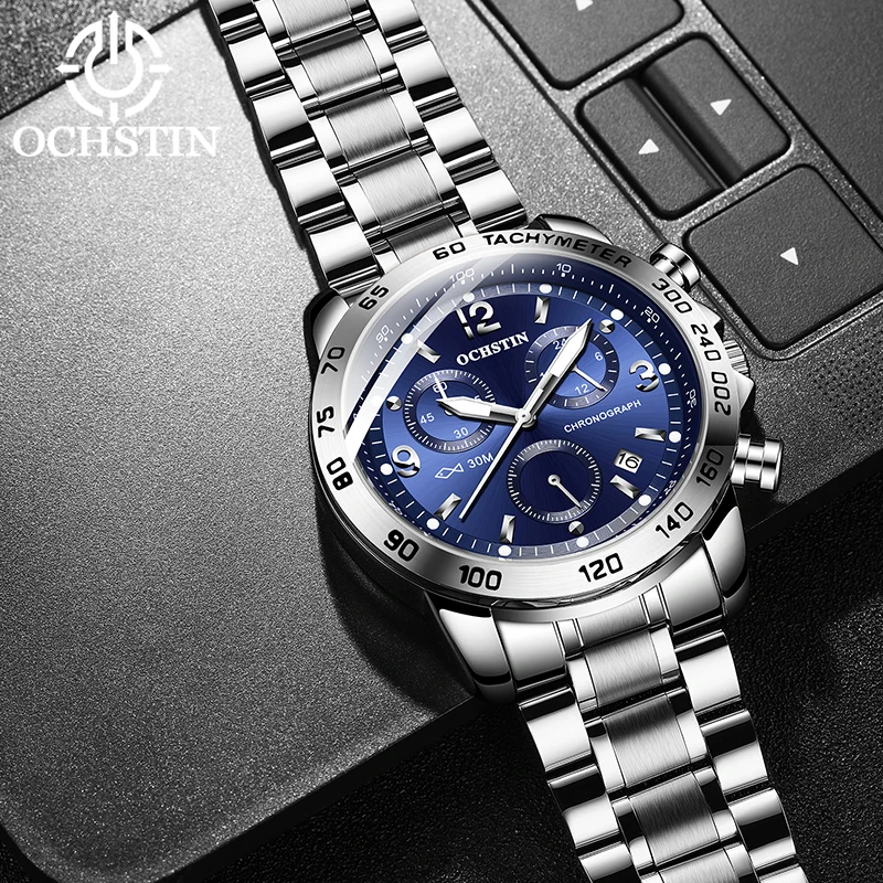 top Brand Sports Wrist Watch OCHSTIN Men's Military Waterproof Watches Fashion Stainless Steel Watc