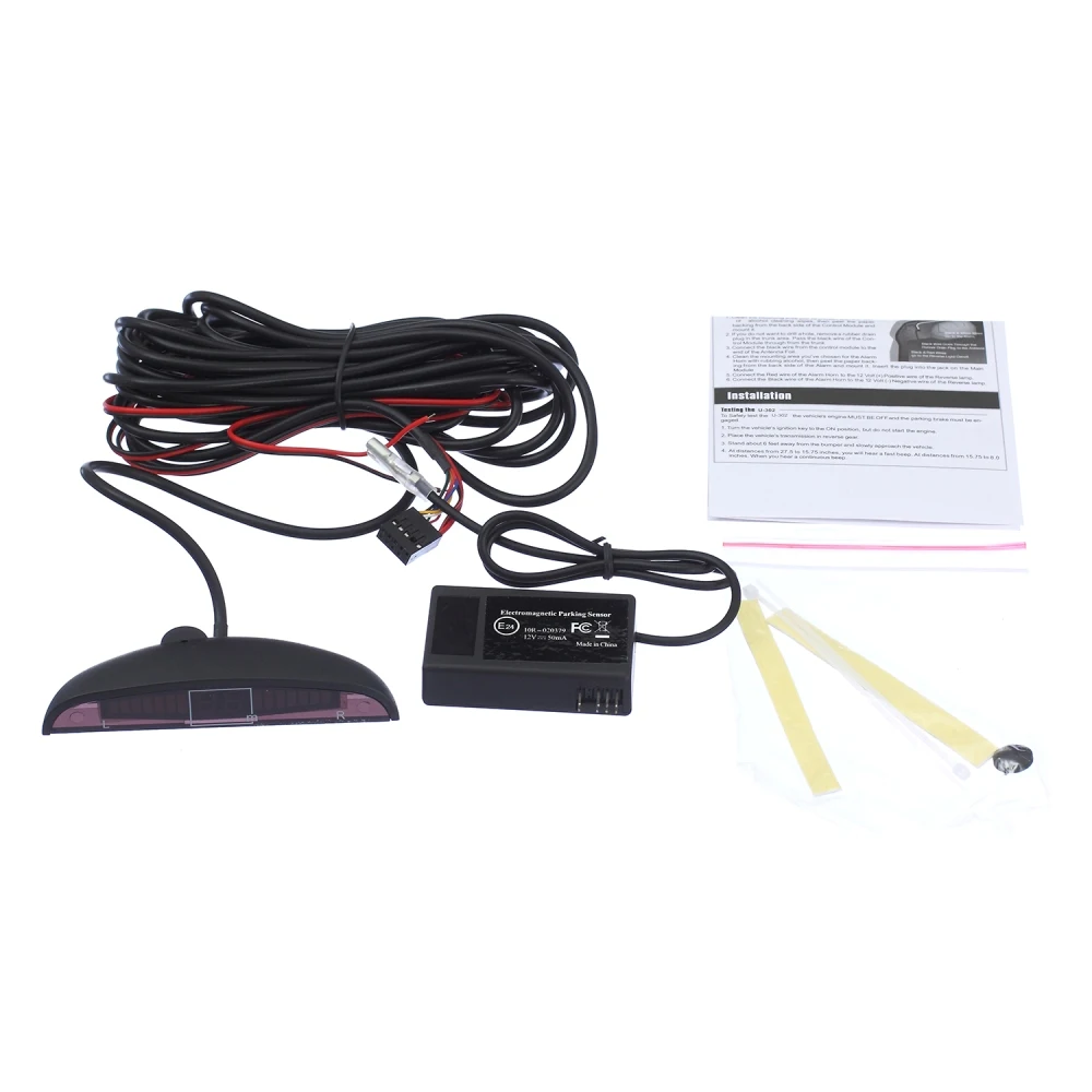 

Free shipping Electromagnetic parking sensor,with 3 colors LED diaplay and buzzer alarm,no holed no drilled