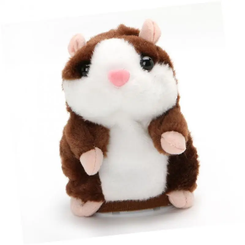 15cm Sweet Talking Hamster Plush Toy Repeat Words Speak Sound Recording Kids Children Fun Toys