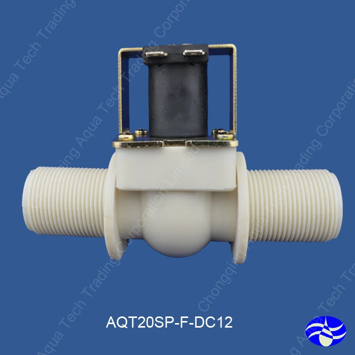 

DC12V normally close G3/4" inch theaded port plastic water solenoid valves, Normally close DC12V water solenoid valve port G3/4"