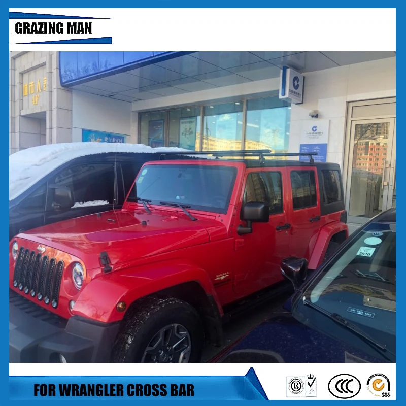 

For Jeep Wrangler cross bar luggage carrier bar cross beam roof rail thicken aluminum alloy modification type B40