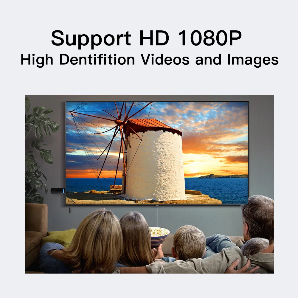  GGMM Miracast TV Stick Android Dongle WiFi Wireless Mini HDMI TV Tuner 5G/2.4G DLNA AirPlay Chromca