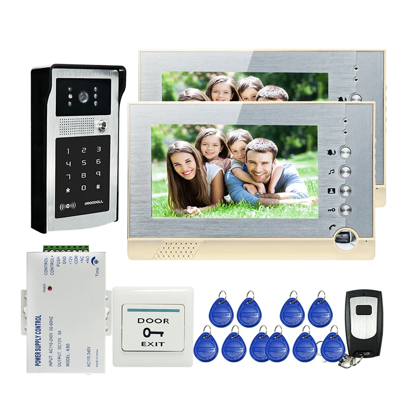 FREE SHIPPING New 7 LCD Screen Record Video font b Door b font Phone Intercom System