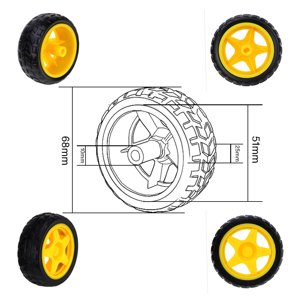 TT Мотор умный автомобиль робот мотор-редуктор для arduino Diy комплект колеса умный автомобиль двигатель для шасси робот пульт дистанционного управления автомобиля DC мотор-редуктор