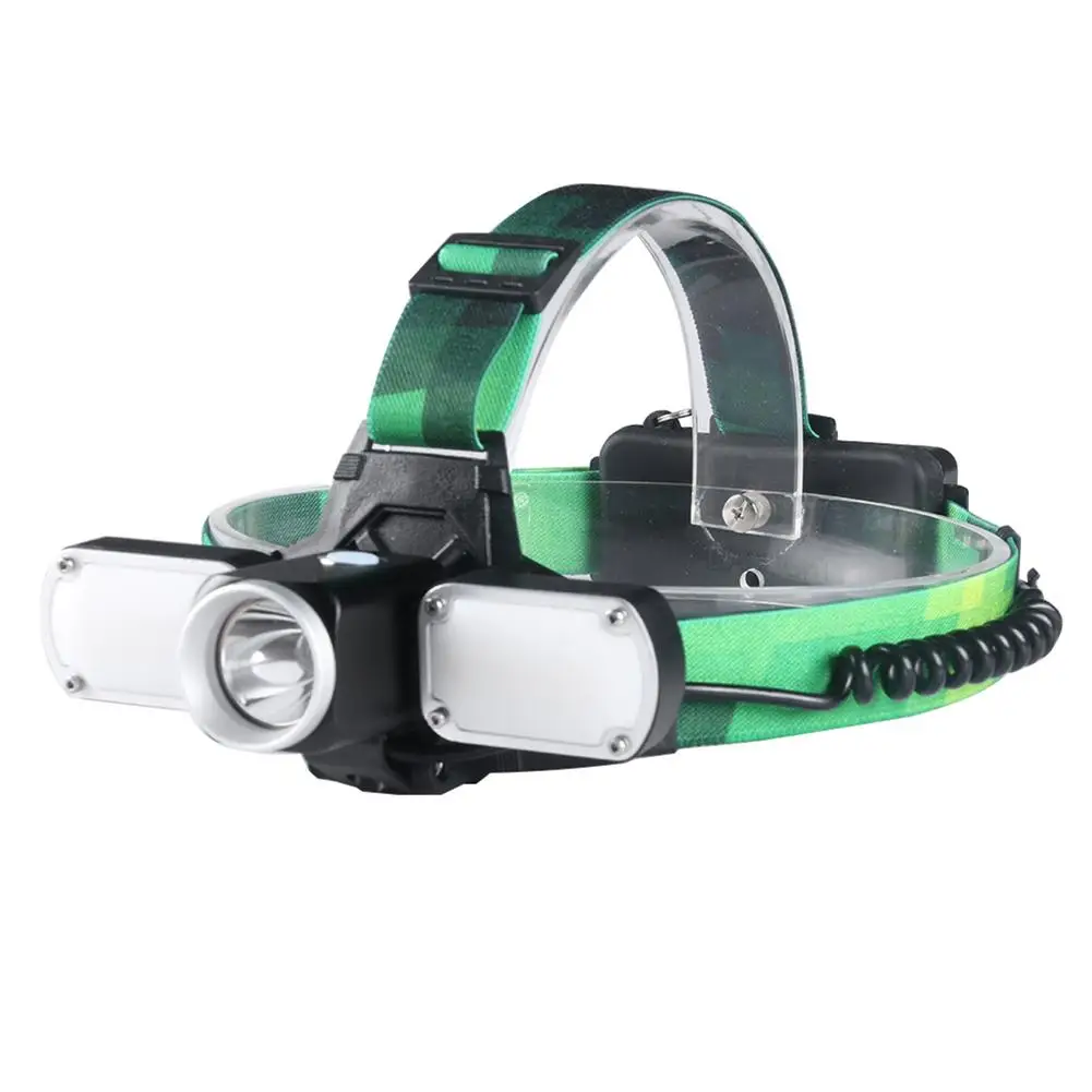 

LAIDEYI New Headlights T6 Main Light with COB Auxiliary Light 30000 Lumens USB Direct Charging Headlamp Outdoor decor