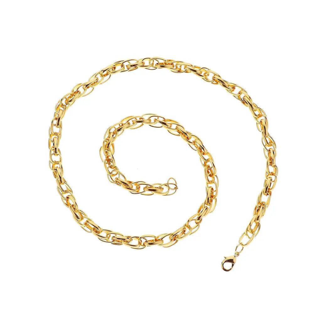 

X1458Men's hip hop single chain necklace Hip Hop Men Necklace Chains Fashion Long Necklace Jewelry Twisted Necklace