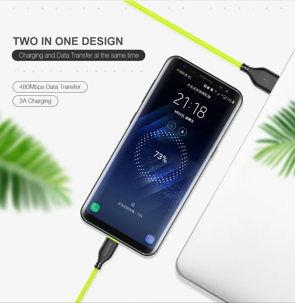 FLOVEME TPE usb type C для samsung Note 8 Galaxy S8 Plus USB-C кабель для зарядного устройства 2.2A зарядный кабель для передачи данных type-C