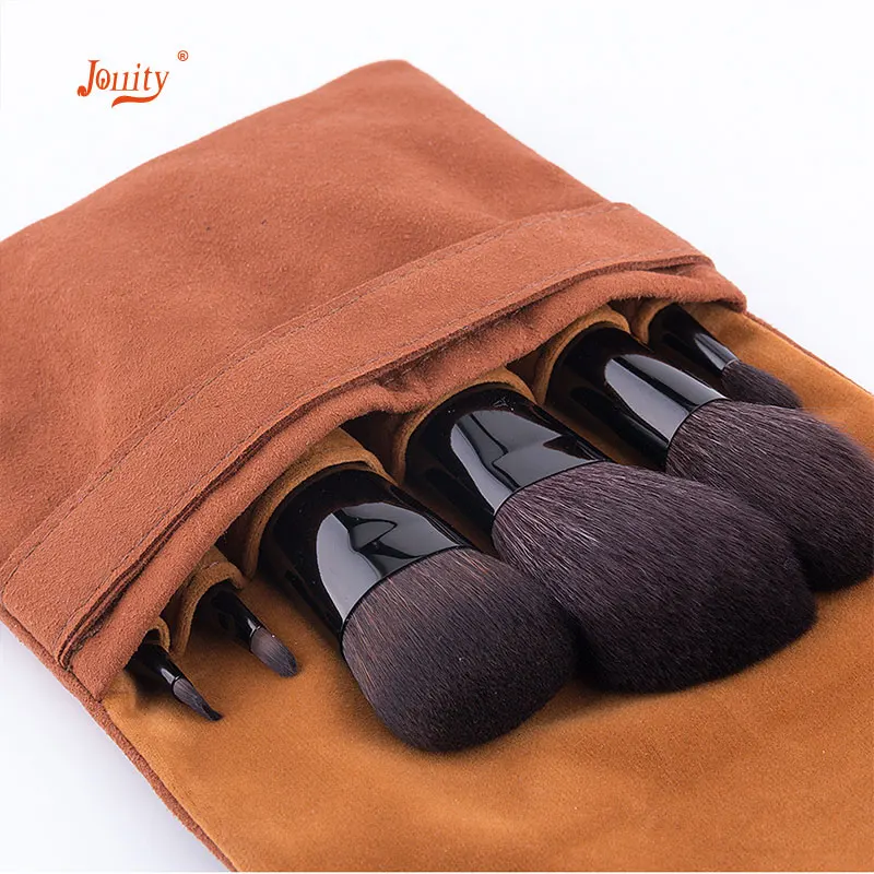 

jollity 6pcs Makeup Brush Set Goat Hair Cosmetics Foundation Blending Blush Makeup Tool Powder Eyeshadow Portable Cosmetic Set