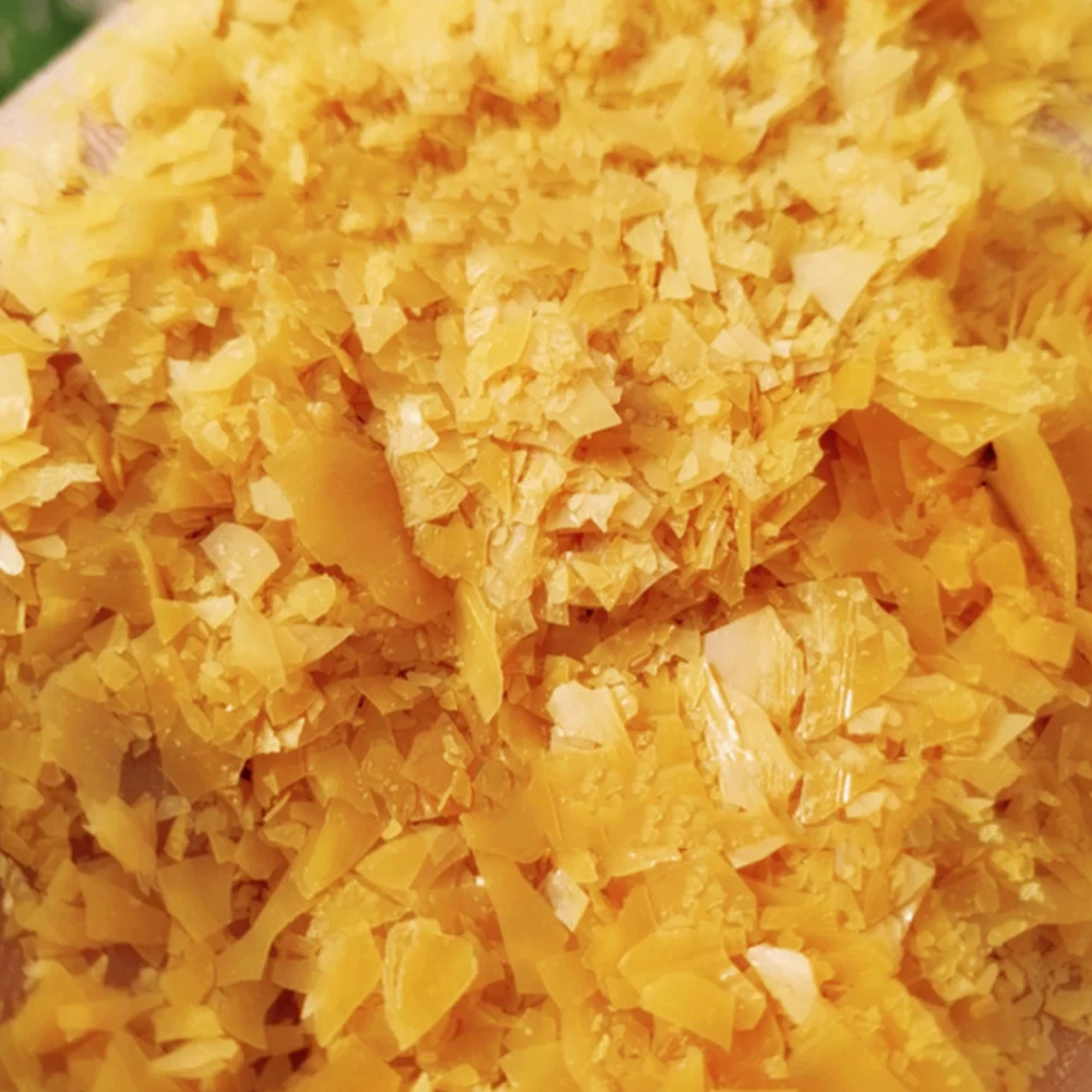 

100g Leather Multi Uses Glazing Polishes Tool Work Lustrous Yellow DIY Crafts Hard Non-tacky Flakes Candle Making Carnauba Wax