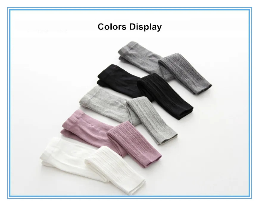 Baby Boys Girls Legging Winter Cotton Knitted Legging Pantyhose Solid Color Grey Black Panty 9