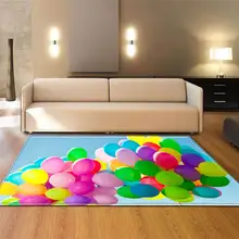 Современные 3D Красочные воздушные шары ковры для гостиной декоративные коврики мягкие фланелевые детские коврики для игр Коврики для спальни прикроватные коврики