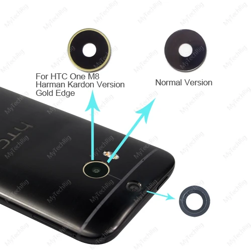 for htc one m8 camera lens set replacement parts new duo camera lens for htc m8 harman kardon version gold free shipping