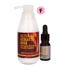 Хороший Smelling Free Formalin, 300 мл, бразильский Кератиновый лечебный выпрямитель волос, бесплатно, 10 мл, Марокканское аргановое масло