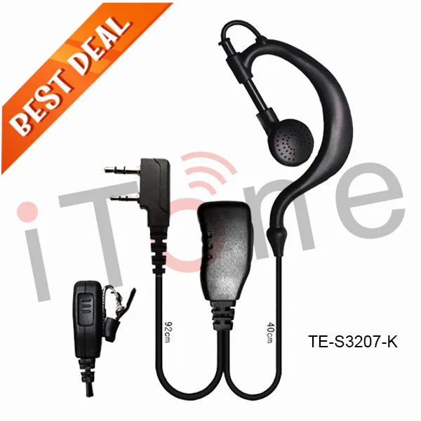 Two Way Radio Earpiece PTT Speaker Microphone for Baofeng For Kenwood