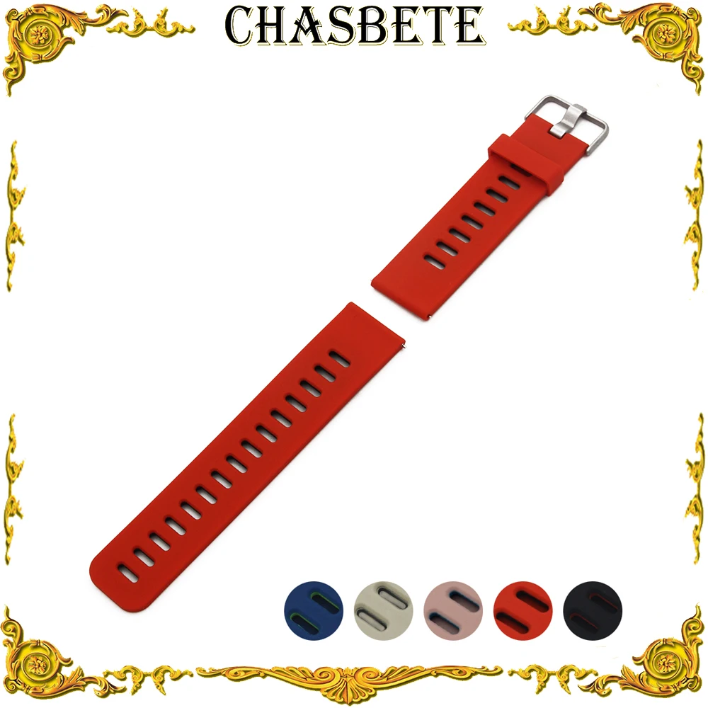 22mm Silicone Rubber Watch Band for Casio BEM 302 307 501 506 517 EF MTP Series Quick Release Strap Wrist Loop Belt Bracelet Red | Наручные