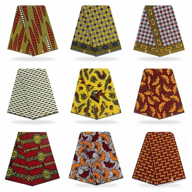 Ghanaian Kente Ткань с воском гарантированное настоящий голландский настоящий воск дизайн для ткани горячий Veritablee воск печать ткань в 6 ярдов