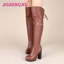 women real genuine leather high heel over knee boots cross strap winter riding long boot quality footwear shoes R8183 size 34-39
