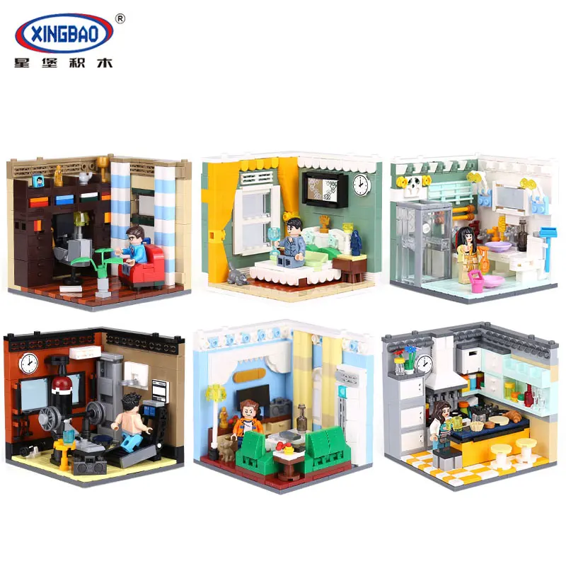 

XINGBAO 01401 Genuine Building Series The Living House Set Building Blocks Bricks Educational Toys As Christmas Gifts