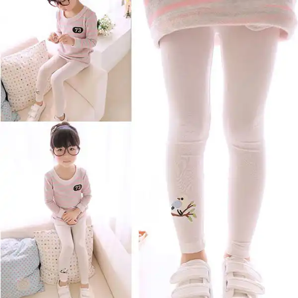 Fashion Kids Baby Girls Clothes Candy Color Leggings Pencil Pants Stretch Long Tights for Vacations