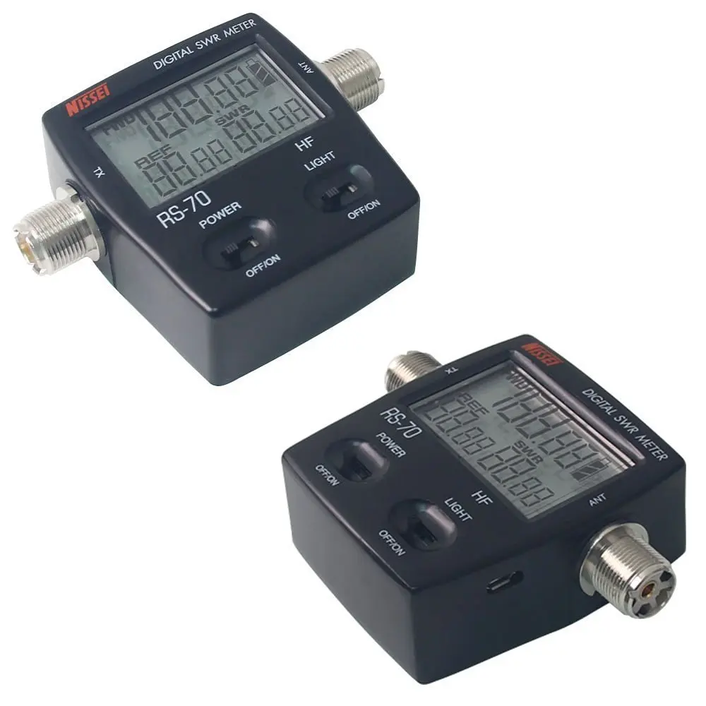 Цифровой измеритель мощности NISSEI SWR HF 1 6 60 МГц 200 Вт SO239 м разъем типа для
