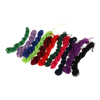 

20 x 1mm 28m Braided Chinese Knotting Macrame Polyester Cord Kumihimo String Thread Jade Line
