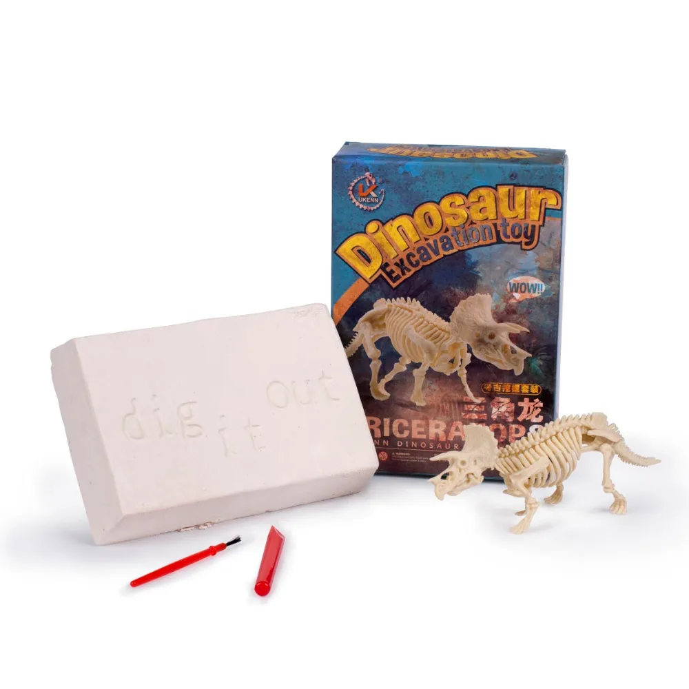 Ukenn T-Rex Dinosaur раскопок комплект 3D Юрского периода Дино животных модель