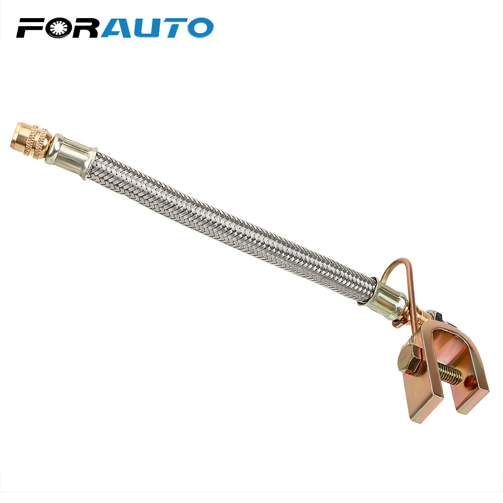 

FORAUTO 190mm Metal Tire Valve Stem Extension Adaptor for Car Truck Trailer RV Trailer Vehicle Inflate Extender Pipe