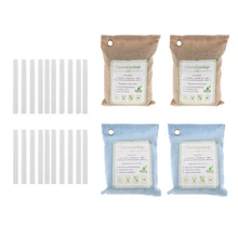 4 шт бамбуковый уголь освежитель воздуха с естественным запахом+ 20 шт губки заправка палочки