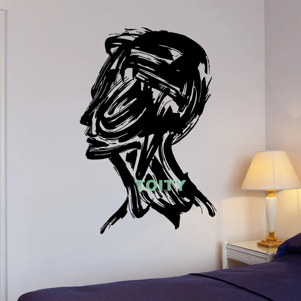 Wall Stickers Man Drawing Art Paint Coolest Decor Mural Vinyl Decal