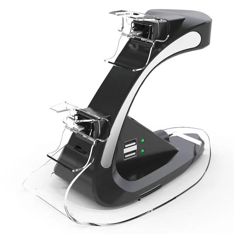 

2018 New Design Dual USB Charging Dock for Sony PS4 PlayStation 4 Game Controller Stand Holder Black Charger