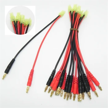 

10PCS/Lot Mini Tamiya Connector 4.0mm Banana Plug with High Temperature Silicone Wire 14AWG Cable Lenght 15cm