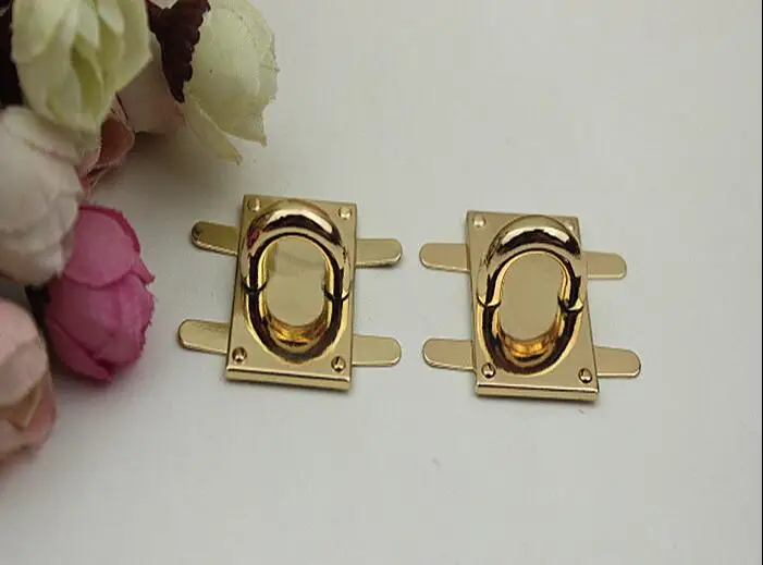 

(10 PCS/lot) DIY hardware plating processing leather handbags twist lock arch bridge base decorative buckle accessories