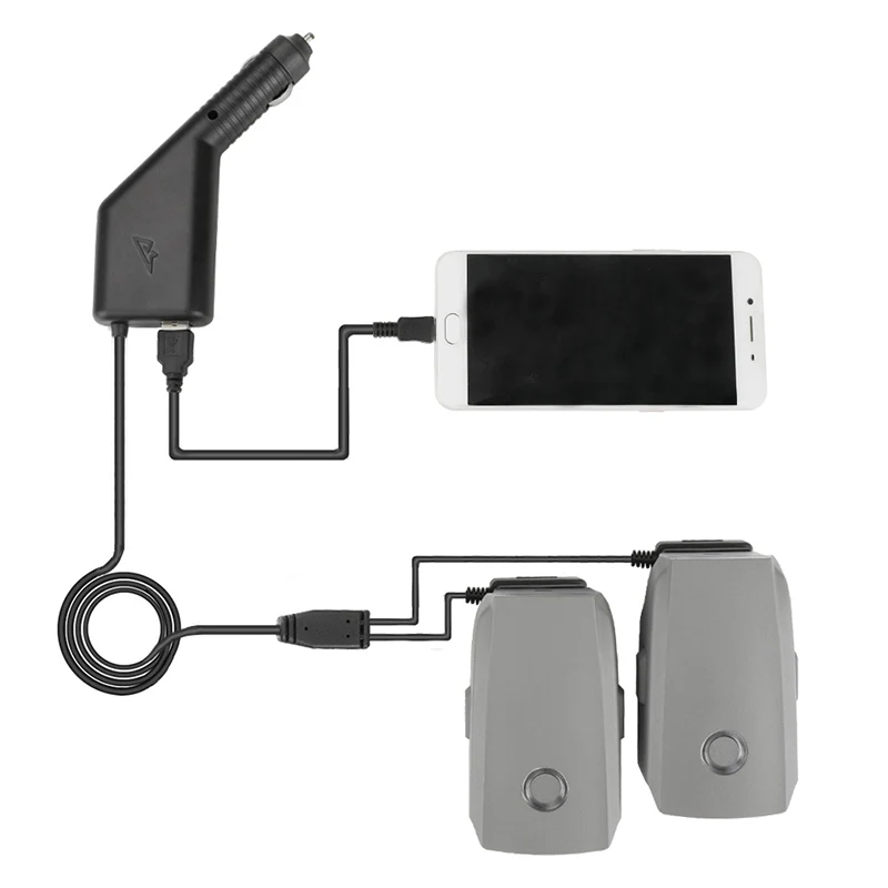 3 in 1 Car Charger 17.6V 4.5A Battery Fast Charging & Remote Controller Intelligent recharge For DJI mavic 2 zoom  pro Drone Accessories 1 (5)