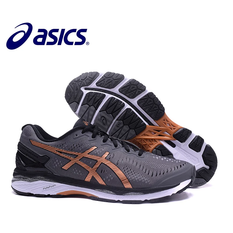 Новые ASICS GEL-KAYANO 23 T646N Мужская Спортивная обувь Кроссовки Удобная уличная спортивная обувь