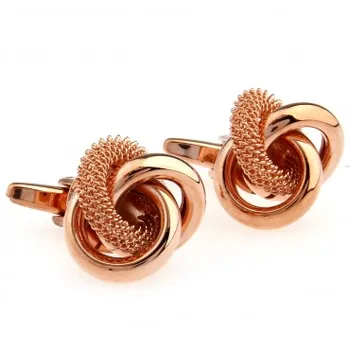 

3 Colors TZG05555 Metal Knots Cufflink Cuff Link 15 Pairs Wholesale Free Shipping