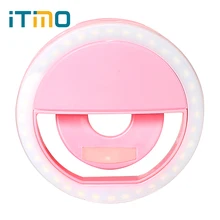 Мобильный телефон камера заполняющий светильник Светодиодная Вспышка заполняющий свет USB Перезаряжаемый 36 светодиодный s Портативный смартфон для iPhone IOS Android