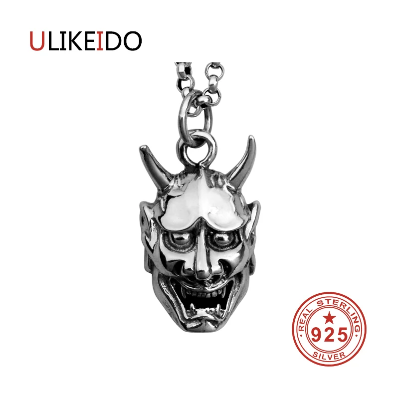 

Pure 925 Sterling Silver Jewelry Charms Punk Pendants for Men And Women Thai Silver Necklace Chain Fine Gift 1302