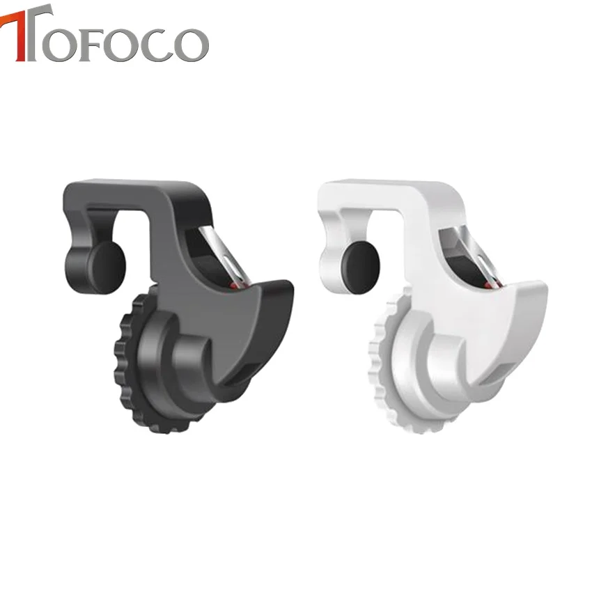 

TOFOCO 2PCS Phone Game Trigger Mobile Game Button Aim Key L1R1 Shooter Controller For PUBG Knives out Rules of Survivle
