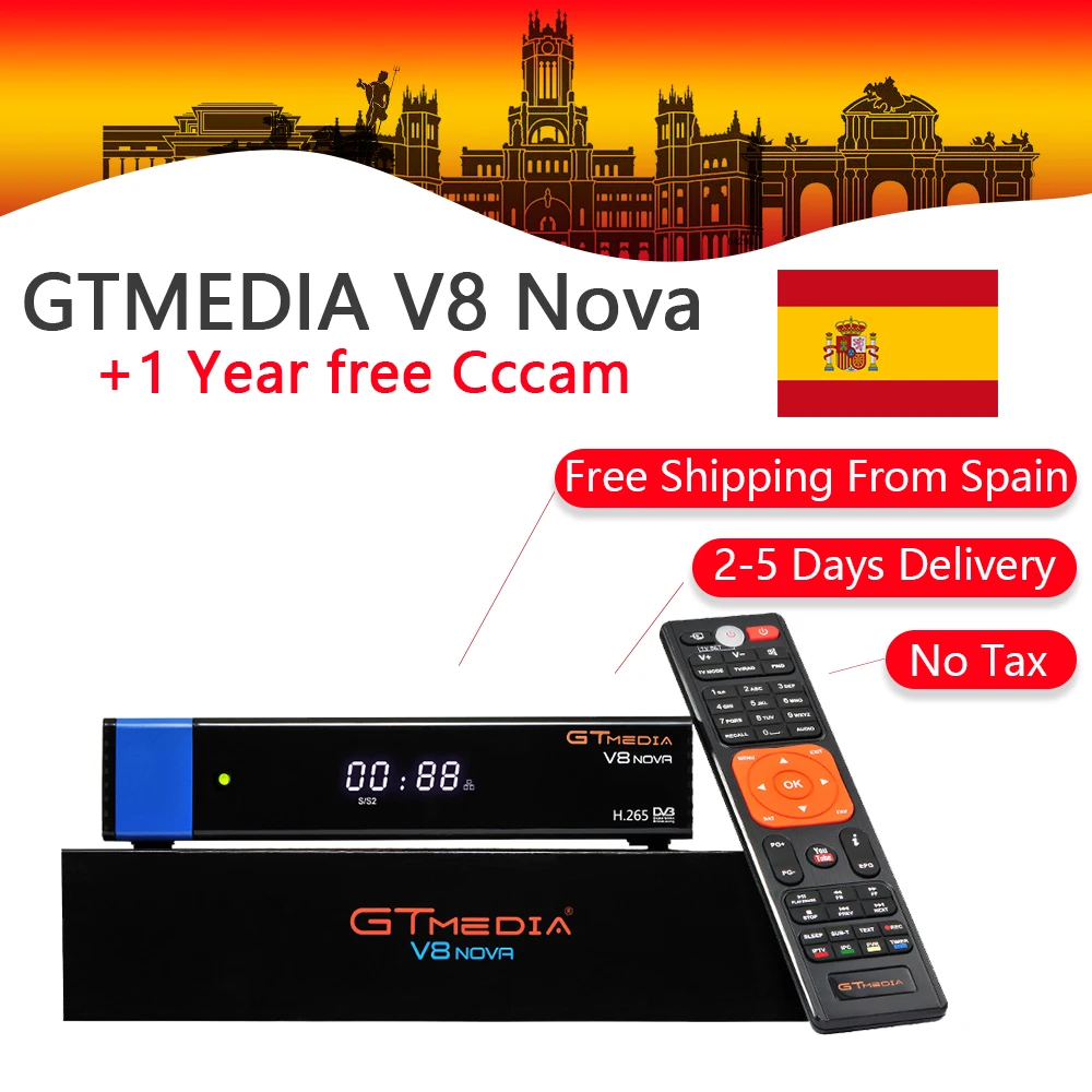 GT Media V8 Nova DVB S2 Freesat Satellite font b Receiver b font H 265 built