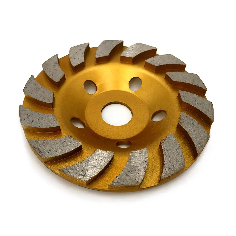RIJILEI 125mm Diamond grinding cup disc 5inch Turbo Row Diamond Grinding Wheel Marble Abrasive pad for stone Polishing pad HC01 RIJILEI 125mm Diamond grinding cup disc 5inch Turbo Row Diamond Grinding Wheel Marble Abrasive pad for stone Polishing pad HC01