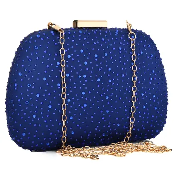 

Rhinestone Rivet Evening Bags Women 2019 Fashion Party Designer Clutch Crossbody Bag Female Chain Shoulder Purse Pochette Femme