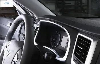 

Lapetus Auto Styling Tuning Special Instrument Panel Decorative Frame Cover Trim Fit For Hyundai Tucson 2016 - 2020 ABS