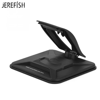 

JEREFISH Universal Sticky Car Holder Dashboard Desk Mount Anti Slip mobile phone Stand For Tablet GPS With Spring Loaded Clamp