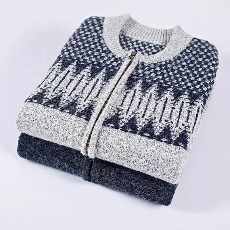 JOOBOX 2018 Spring And Autumn New Fashion Men's Casual Wild Pure Color Sweater Round Long-sleeved Men Knit Cardigan BYS17-42
