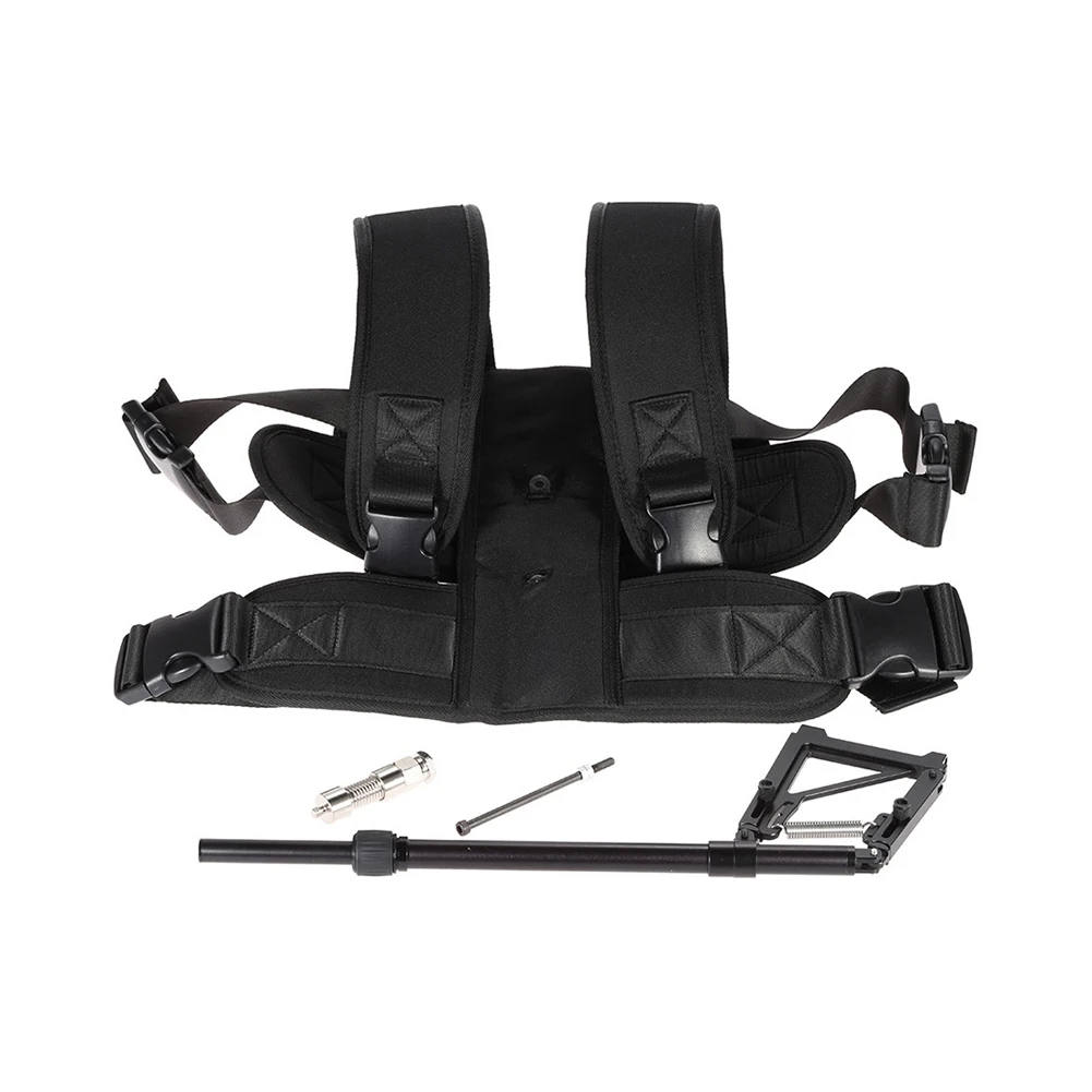 

Aluminum Alloy Video Photography Studio Stabilizer Kit with Load Vest Single Handle Arm for Steadycam DSLR Camera DV Camcorder