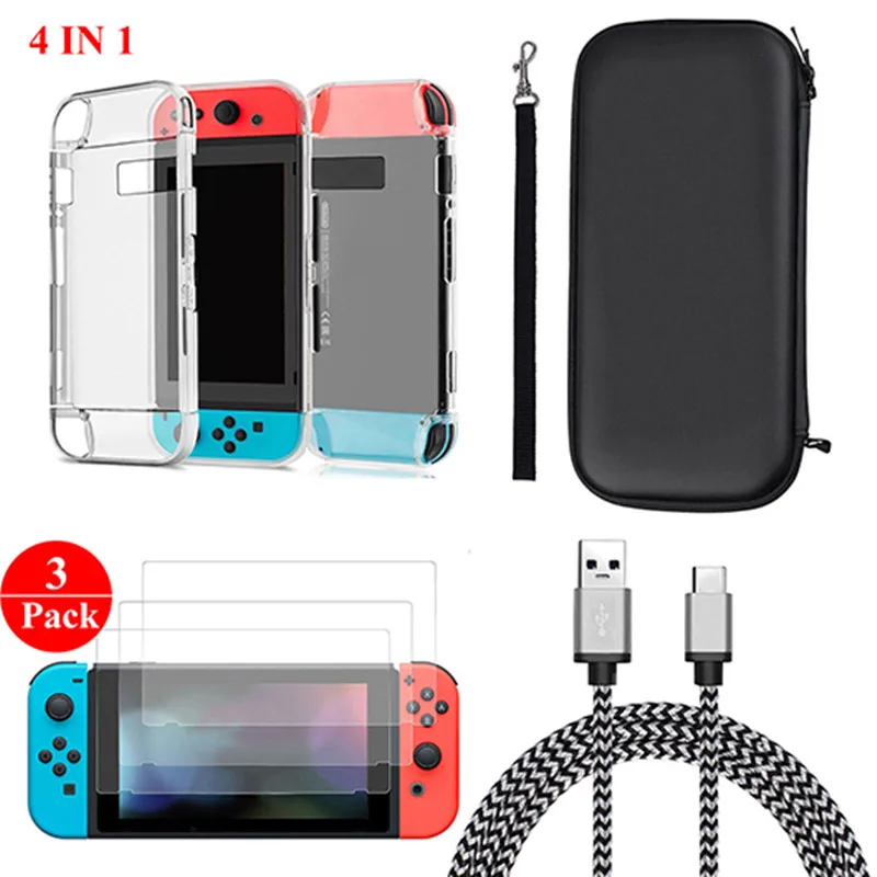 Accessories Shell Cover Charging Cable Protector eastvita 4 in 1 ns accessories bag shell cover Accessories Shell Cover Charging Cable Protector eastvita 4 in 1 ns accessories bag shell cover