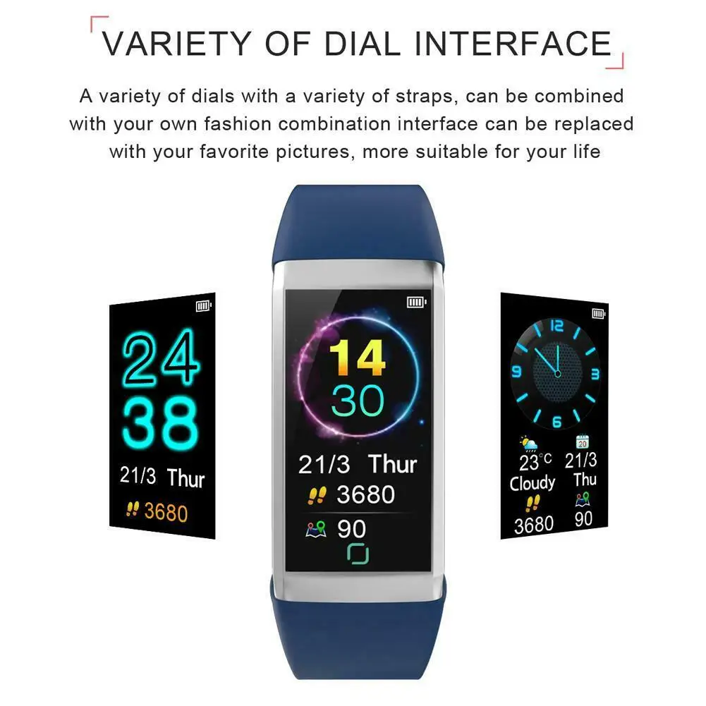 Смарт носимые цифровые часы Deveice для IOS Android спортивный браслет с пульсометром кровяного давления Bluetooth напоминание