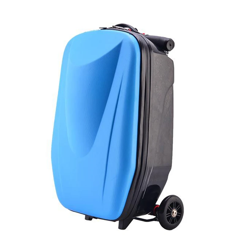 PC модный 21 дюйм студенческий скутер чемодан мальчик крутой тележки Чехол 3D экструзионный багаж для деловых поездок детский пансион - Цвет: 1PCS