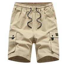 Для мужчин s шорты летние Повседневное Для мужчин, стиль хлопковые шорты Multi-Комбинезоны С Карманами Шорты pantalones, hombre